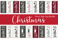 Christmas Porch Sign Svg Bundle Product Image 1