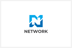 Network Letter N Logo Design Vector Template Product Image 1