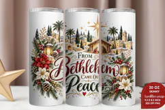 Light of the World 20oz Tumbler Wrap, Christian Christmas Na Product Image 2