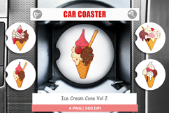 Car Coaster Ice Cream Cone Product Image 1