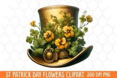 St Patrick Day Flowers Clipart Product Image 1