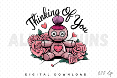 Thinking of You Sublimation PNG, Love you Sublimation Product Image 1