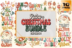 Retro Christmas PNG Sublimation Bundle Product Image 1