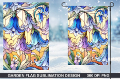 Flowers Garden Flag Sublimation| Spring Garden Flag PNG Product Image 1