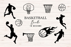 Basketball SVG Bundle, Sports Cut Files PNG DXF Product Image 1