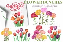 Watercolor Flower Bunch Arrangements for Sublimation Art Product Image 1