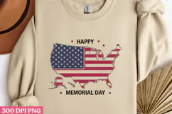 Happy Memorial Day PNG, Memorial Day Sublimation PNG Product Image 2