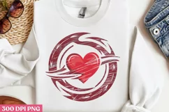 Heart swirl design PNG, Valentines Day Stamps Clipart PNG Product Image 2