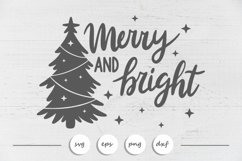 Merry and Bright SVG, CHristmas SVG Product Image 2