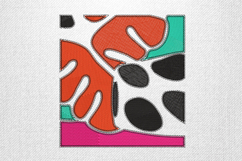 Abstract Color Block Modern Art Embroidery Design Product Image 1