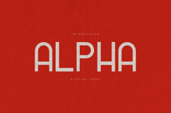 Alpha Modern Display Font Product Image 1