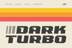 Dark Turbo - Bold Italic Racing Font Product Image 1