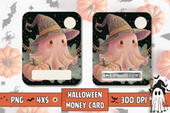 Glitter Ghost Money Card Printable, Kids Money Card Print Product Image 1