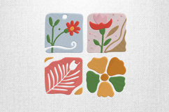 Colorful Floral Block Art Embroidery Design Product Image 1