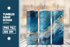 Blue marble tumbler wrap design Product Image 1