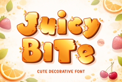 Juicy Bite - Cute Playful Decorative Font Product Image 1
