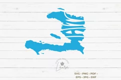 Haiti SVG cut file in the shape of the country Product Image 1