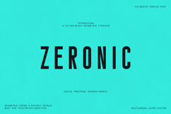 Zeronic Futuristic Display Font Product Image 1