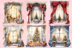 Christmas Window Clipart Bundle, Christmas Bundle Product Image 2