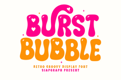Burst Bubble - Retro Groovy Font Product Image 1