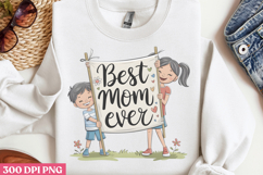 Floral Mama Mom Sublimation PNG Product Image 2