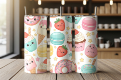 Tumbler mockup with coffee shop background Product Image 2
