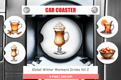 Global Winter Warmers Car Coaster Product Image 1