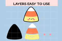 Kawaii Halloween Candy Clipart Set Product Image 2