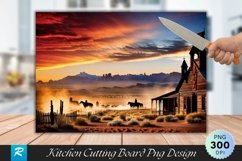 Scenery Cutting Board Sublimation Design Product Image 1