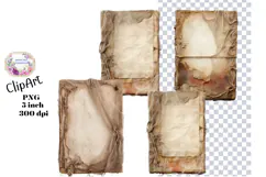 Books, Ephemera, PNG, Junk Journal, Vintage, clipart 2 Product Image 1