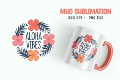 Flower mug sublimation png Product Image 1