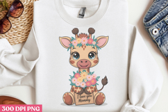 I love you mommy PNG, Cute Animals Mothers Day Clipart PNG Product Image 2