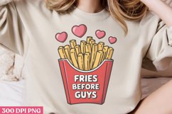 Fries before guys PNG, Valentines Day Sublimation PNG Product Image 1