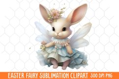 Easter Fairy Sublimation Clipart, Spring Fairy Clipart Product Image 1