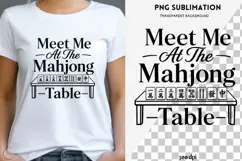 Mahjong quote png design for T-shirts Product Image 1