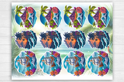 Summer. Tropical. Print &amp; Cut Stickers PNG Product Image 2
