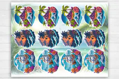 Summer. Tropical. Print & Cut Stickers PNG Product Image 2