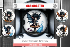 Car Coaster Grumpy Dark Fairy Product Image 1