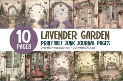 Lavender Garden Junk Journal Pages Product Image 1