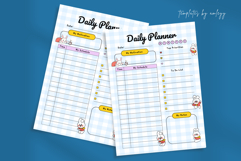 Cute Aesthetic Daily Planner Template | Canva Editable Product Image 1