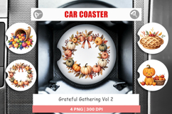 Car Coaster Grateful Gathering Product Image 1