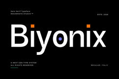 Biyonix Futuristic Tech Sans Serif Font Product Image 1
