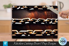 Rusty Chain Cutting Board Sublimation PNG Design Product Image 1