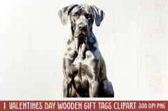 Valentine Pet Dogs Clipart, Valentine Pets Clipart Product Image 1