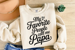 My favorite people call me Papa svg | Shirt Svg Product Image 2