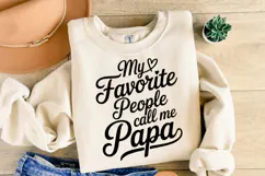 My favorite people call me Papa svg | Shirt Svg Product Image 2