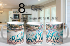 BeachLife | summer Sublimation Mug design bundle, PNG Product Image 1