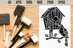 Stencil Bird SVG Product Image 2
