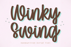 Winky Swing - Handwritten Script Font Product Image 1