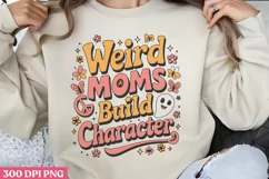 Weird moms build character PNG, Retro Mama Sublimatio PNG Product Image 1